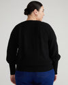Better-Than-Wool Keyhole Sweater - Black Image Thumbnmail #4