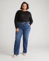 Mimi High Rise Split Hem Jeans 33 Inch - Midnight River Image Thumbnmail #2