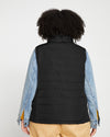 Comfort Panel Sport Puffer Vest - Black Image Thumbnmail #4