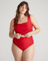 The Square Neck Bikini Top - Baywatch Red Image Thumbnmail #1