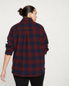 Maine Stretch Flannel Shirt - Black Cherry Plaid Image Thumbnmail #4