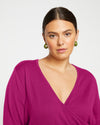 Statement Wrap Sweater - Rothko Purple Image Thumbnmail #1