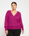 Statement Wrap Sweater - Rothko Purple Image Thumbnmail #2