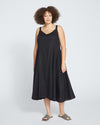 Sunshower Flowy Linen Dress - Black Image Thumbnmail #1