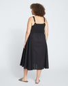 Sunshower Flowy Linen Dress - Black Image Thumbnmail #4