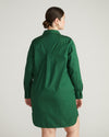 Stretch Poplin Rubicon Shirtdress - Kelly Green Image Thumbnmail #3