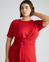 Delilah Liquid Jersey Dress - New York Red Image Thumbnmail #3