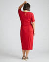 Delilah Liquid Jersey Dress - New York Red Image Thumbnmail #2