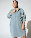 Stretch Cotton Chambray Rubicon Shirtdress - Heritage Blue Image Thumbnmail #1