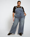 Casey Wide Leg Denim Overalls - Rizzo Blue Image Thumbnmail #1