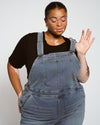 Casey Wide Leg Denim Overalls - Rizzo Blue Image Thumbnmail #2