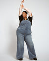 Casey Wide Leg Denim Overalls - Rizzo Blue Image Thumbnmail #3