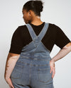 Casey Wide Leg Denim Overalls - Rizzo Blue Image Thumbnmail #6