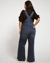 Casey Wide Leg Denim Overalls - Princeton Blue Image Thumbnmail #4