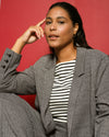 Beas Ponte Blazer - Taupe Herringbone Image Thumbnmail #3