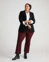 Prestige Ponte Flared Pants - Black Cherry Image Thumbnmail #2