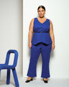 Amaya Ponte Kick Flare Pants - Tanzanite Image Thumbnmail #1