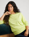 Savvy Fine Knit Crew Sweater - Prickly Pear Image Thumbnmail #1