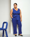 Amaya Ponte Kick Flare Pants - Tanzanite Image Thumbnmail #2