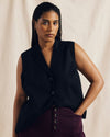 Hanover Linen Vest - Black Image Thumbnmail #1