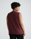 Patti Muscle Tank - Black Cherry Image Thumbnmail #3