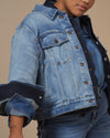 Kelsey Denim Jacket - Light Blue Image Thumbnmail #2