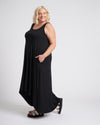 Athena Divine Jersey Dress - Black Image Thumbnmail #6