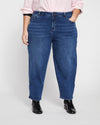 Lou High Rise Barrel Leg Jeans - Union City Blue Image Thumbnmail #7