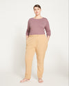 All Day Cuffed Cigarette Pants - Cafe Au Lait Image Thumbnmail #1