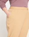 All Day Cuffed Cigarette Pants - Cafe Au Lait Image Thumbnmail #3