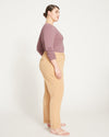 All Day Cuffed Cigarette Pants - Cafe Au Lait Image Thumbnmail #4