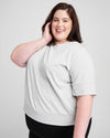 Claire Ponte Top - Dove Grey Image Thumbnmail #2