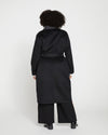 Reversible Double Face Luxe Coat - Black/Charcoal Image Thumbnmail #4