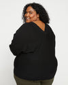 Sweater Blouse - Black Image Thumbnmail #1