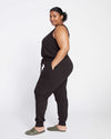 Superfine French Terry Jumpsuit - Black Image Thumbnmail #1