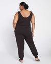 Superfine French Terry Jumpsuit - Black Image Thumbnmail #4