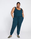 Superfine French Terry Jumpsuit - Deep Sea Image Thumbnmail #1