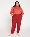 Dylan Luxe Twill Joggers - Sangria Image Thumbnmail #1