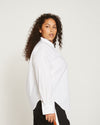 Elbe Popover Stretch Poplin Shirt Classic Fit - White Image Thumbnmail #4