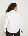Elbe Popover Stretch Poplin Shirt Classic Fit - White Image Thumbnmail #5
