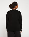 Pure Cashmere V Neck Sweater - Black Image Thumbnmail #5