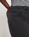 Etta High Rise Straight Leg Jeans 28 Inch - Washed Black Image Thumbnmail #4