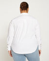 Elbe Stretch Poplin Shirt Classic Fit - White Image Thumbnmail #10