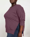 Fiona Open Side Sweatshirt - Faded Plum Image Thumbnmail #2