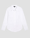 Elbe Stretch Poplin Shirt Classic Fit - White Image Thumbnmail #3