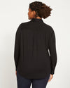 Elbe Liquid Jersey Shirt Classic Fit - Black Image Thumbnmail #4