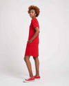 Halie T-Shirt Dress - Red Image Thumbnmail #4