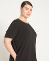 Halie T-Shirt Dress - Black Image Thumbnmail #4
