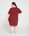 Halie T-Shirt Dress - Brick Red Image Thumbnmail #4