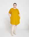 Halie T-Shirt Dress - Mustard Image Thumbnmail #1